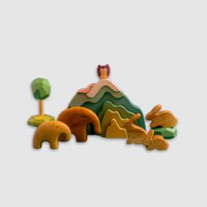 Wooden Animals Playset