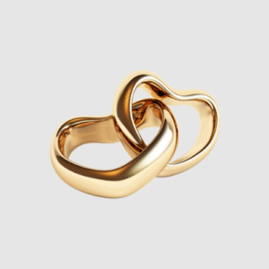 Infinity Heart Gold Ring
