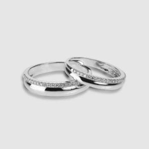 Silver Eternity Couple Rings