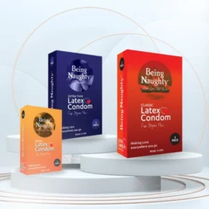 Pack of Three Being Naughty Condoms