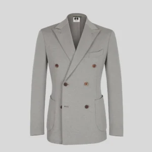 Double Breasted Coat – Grey